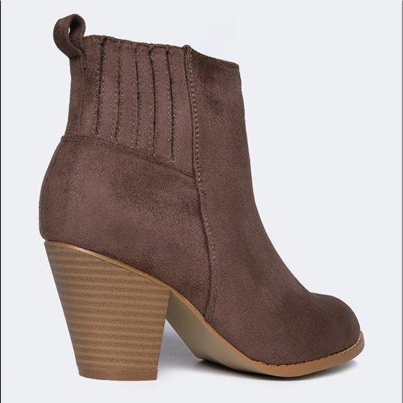 Brown Suede Booties - Picture 3 of 4